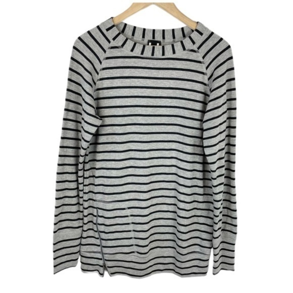 H by Bordeaux Striped Sweater